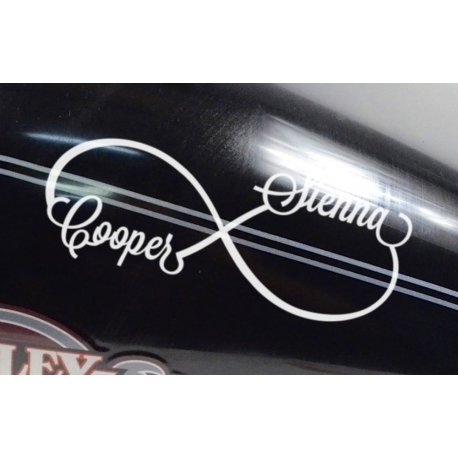 Infinity Custom Name RIP Rest In Peace Memorial Outdoor Car Sign Decal Sticker