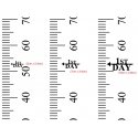 Height Markers First Day Growth Height Chart Ruler Add-On Custom Decal Sticker