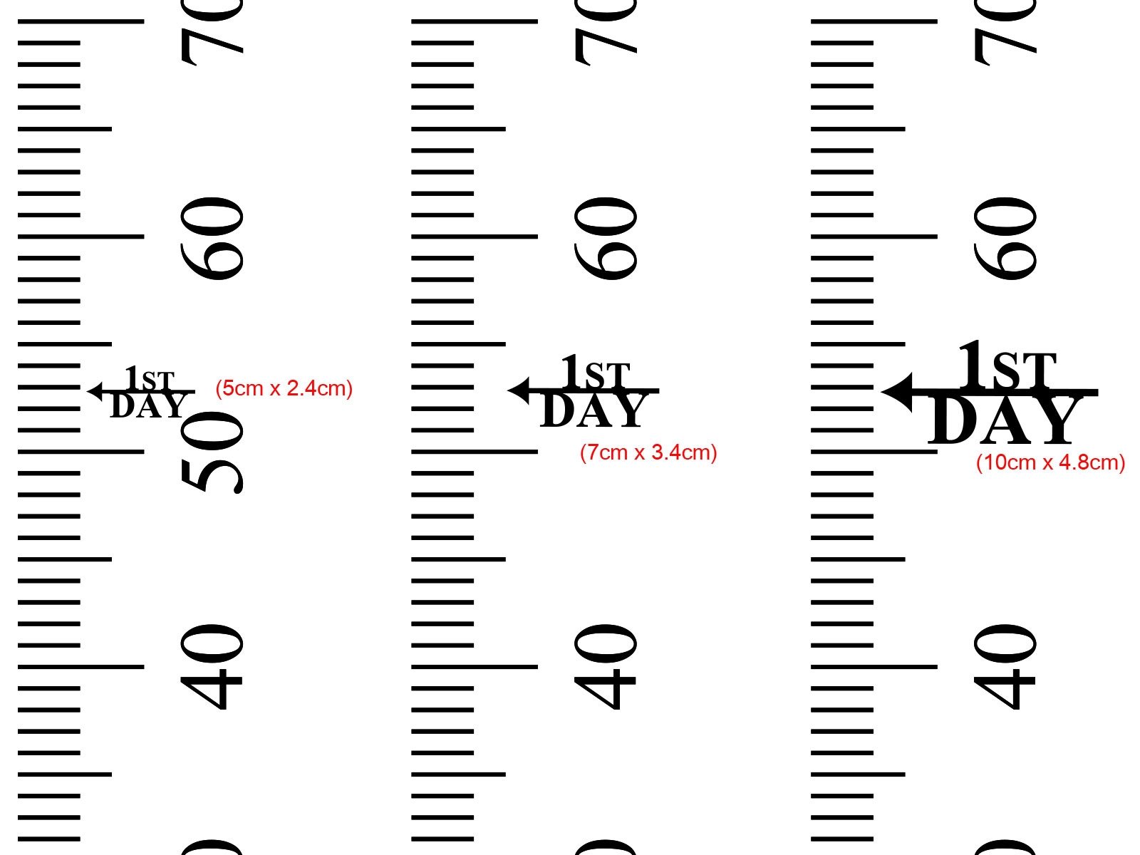 Height Markers For Growth Chart