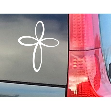 Infinity Cross Double eternity Symbol Outdoor Car Art Tattoo Decal Sticker