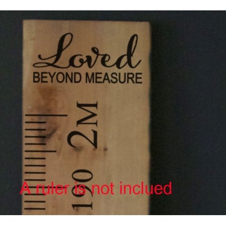 Canvas Growth Chart Loved Beyond Measure Height Ruler Nursery Wall Art Print Sign 