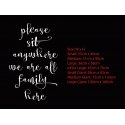 Please Sit Anywhere Wedding Seating Sign Wall Mirror Frame Glass Decal Sticker