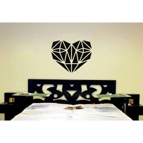 Geometric Diamond Heart Decal Wedding Decorations Valentine's Day Decor Sticker