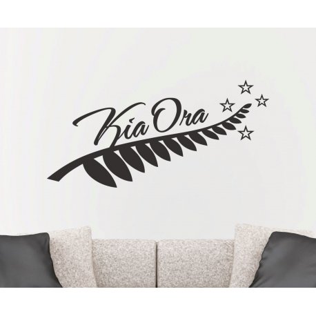 SILVER FERN TREE NEW ZEALAND SYMBOL WALL VINYL DECAL MURAL TATTOO