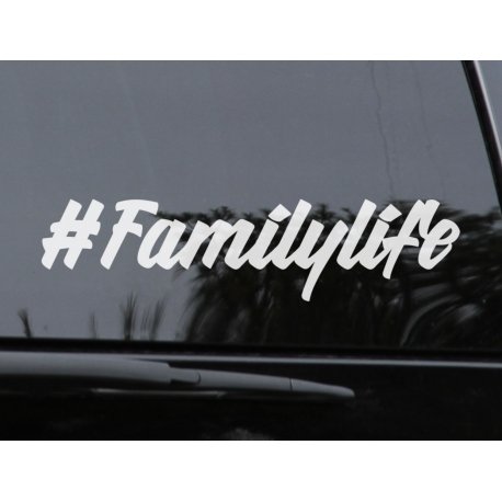 Familylife Hashtag Family life Car Sticker Decal - MumLife Baby on Boardoptions