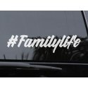 Familylife Hashtag Family life Car Sticker Decal - MumLife Baby on Board