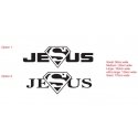 Jesus Superman Super hero Removable Wall Sticker Nursery Vinyl Decal