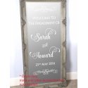 Wedding Engagement Welcome Sign Wall Mirror Sticker Removable Decal
