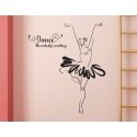 Dance Like Nobody's Watching Ballet Dancer Wall Sticker Vinyl Decal