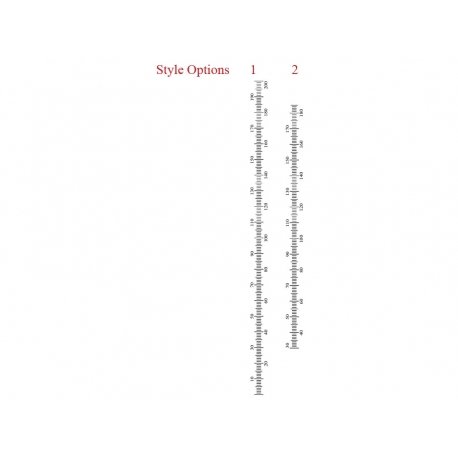 Ruler wall Vinyl decal sticker growth height chart Center Ticks
