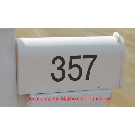 Custom Street Number Name Mailbox Sticker Vinyl Decal