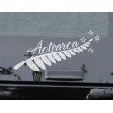 Silver Fern Aotearoa Car Sticker Decal New Zealand Maori