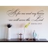 As for me and my house Decal we will serve the Lord Bible Verse vinyl Sticker