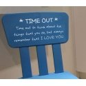 Time Out Naughty Chair Wall Sticker Vinyl Decal Nursery Toddler Kids