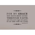 For by Grace Saved through Faith Bible Verse Wall Decal Sticker Ephesians 2:8