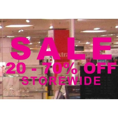 SALE xx% -xx% OFF STORE WIDE SHOP Wall Window Sign Vinyl Sticker Decal Removable