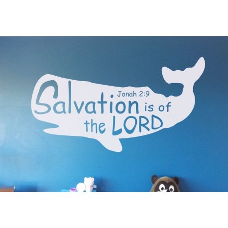 Salvation is of the LORD Bible Verse Wall Decal Sticker Jonah 2:9