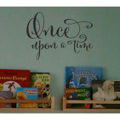 Once upon a Time Nursery WALL Bookshelf Sticker Decal Removable