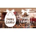 Happy Easter Egg Vinyl Decal Sticker Wall Door Shop Window Party Sign Removable