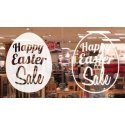 Happy Easter Sale Vinyl Decal Sticker Wall Door Shop Window Party Sign Removable