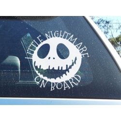 Little Nightmare on board humorous Baby on Board Sticker Decal Sign