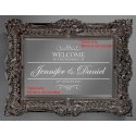 Welcome to the Wedding Custom Personalized Couple Sign Wall Mirror Glass Decal Sticker Removable