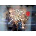 Happy Father's Day Wall & Window Stickers Father Decal Shop Window Display