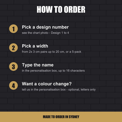 How to order a personalised graffiti name sticker - 4 steps