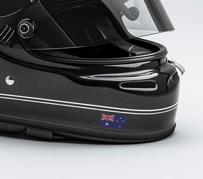 A Pair of Waving Australian Flag Stickers