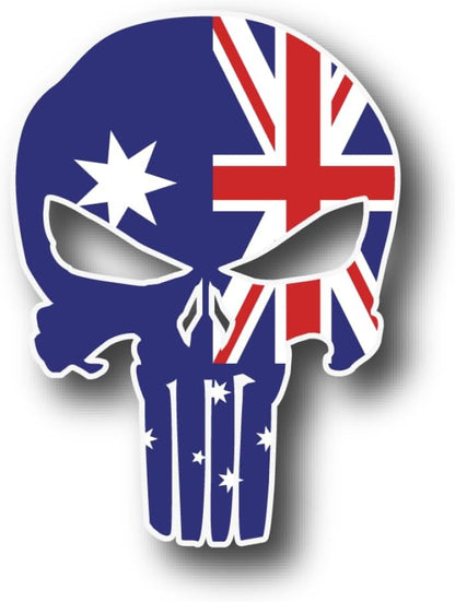 Australian Flag Skull Sticker Decal
