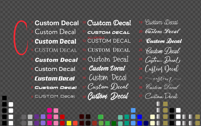 Custom name Sticker Decal Shop Car Motorcycle Bike Mobile Laptop 5~200 cm — product photo