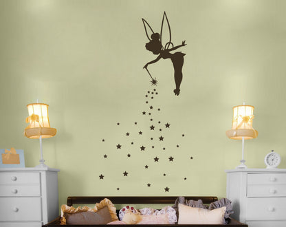 Fairy Dust Tinkerbell Star Nursery Decor Sticker Removable Vinyl Decal — product photo