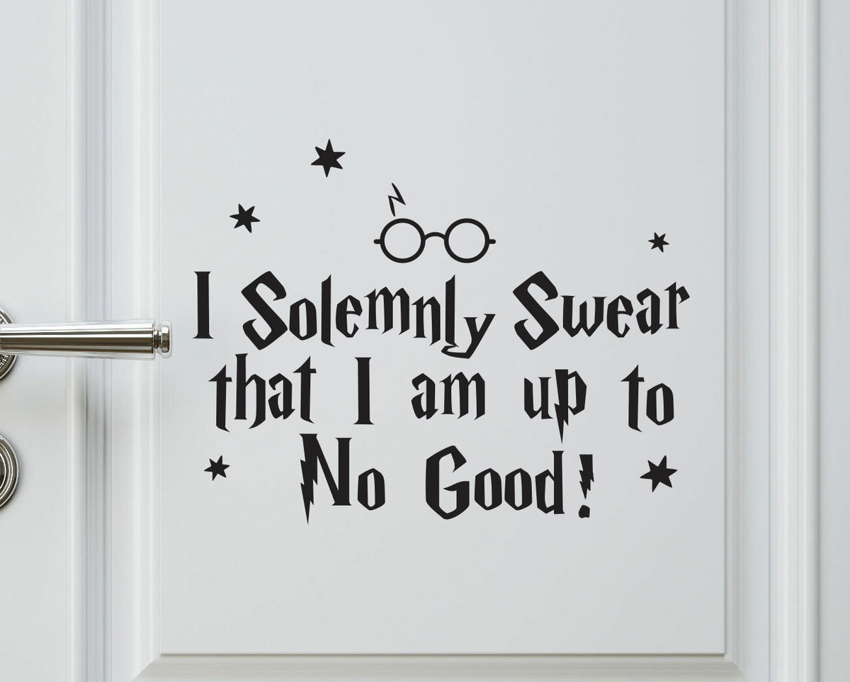 Harry Potter I Solemnly Swear That I Am Up To No Good Car Wall Decal Sticker — product photo