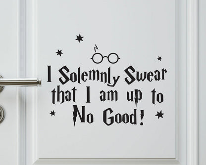 Harry Potter I Solemnly Swear That I Am Up To No Good Car Wall Decal Sticker — product photo