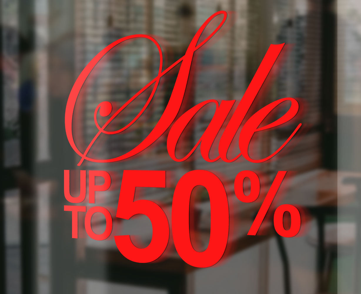 SALE retail SHOP Wall Window Sign Vinyl Sticker Decal Removable — product photo