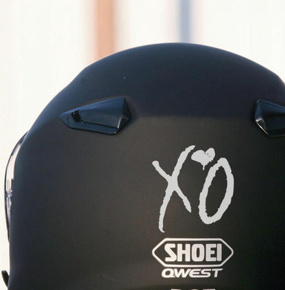 XO The weeknd Decal Sticker Love Kiss Hug Hip Hop Music aesthetic Car Wall — shown applied