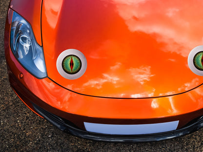 Eyeball Eye Stickers Pair Magpie Swooping Deterrent Helmet Car Decal 2-30cm — colour options