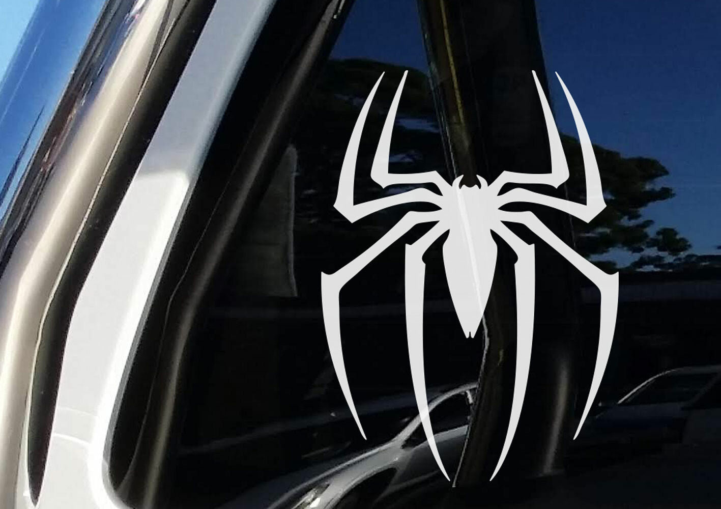 Spiderman logo Spider Sticker Decal Car Bike Motorcycle Helmet Decal — size guide