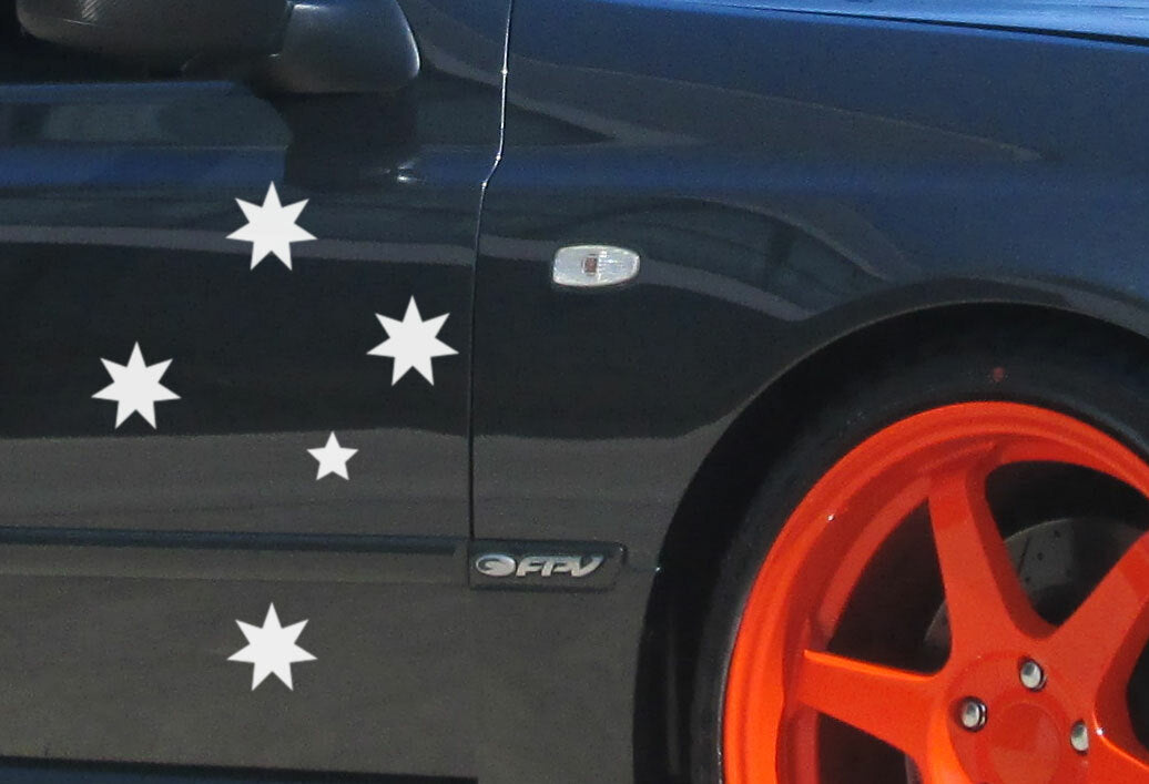 Southern Cross Stars Aussie Sticker Decal Car Window Helmet Laptop Mobile Wall — size guide