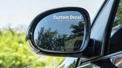 Custom name Sticker Decal Shop Car Motorcycle Bike Mobile Laptop 5~200 cm — size guide