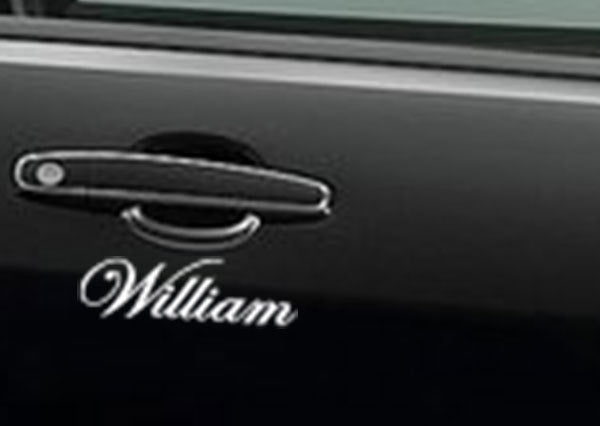 Custom Text Decal Personalised Windscreen Lettering Name Car Van Vinyl Sticker — packaging