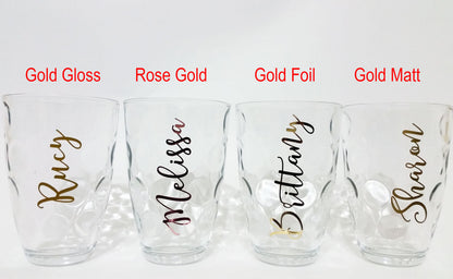 Personalised Wine Glass Champagne Flute Name Decal Wedding — product photo