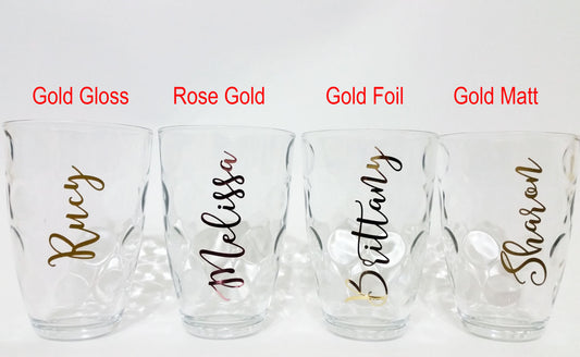 Personalised Wine Glass Champagne Flute Name Decal Wedding — product photo