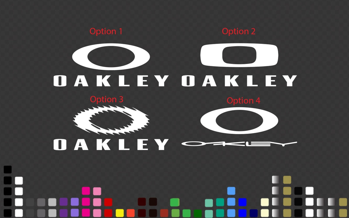 Oakley Logo Decal Sticker Vinyl Car Golf Snowboard Helmet Laptop Boat 2-160cm — product photo