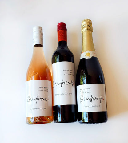 Pairs Well With Bridesmaid Duties Wine Label Wedding Champagne Bottle Sticker — packaging