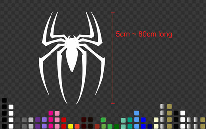 Spiderman logo Spider Sticker Decal Car Bike Motorcycle Helmet Decal — colour options