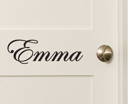 Custom Name Wall Door Sticker Personalized Removable Decal 100~1600mm — packaging