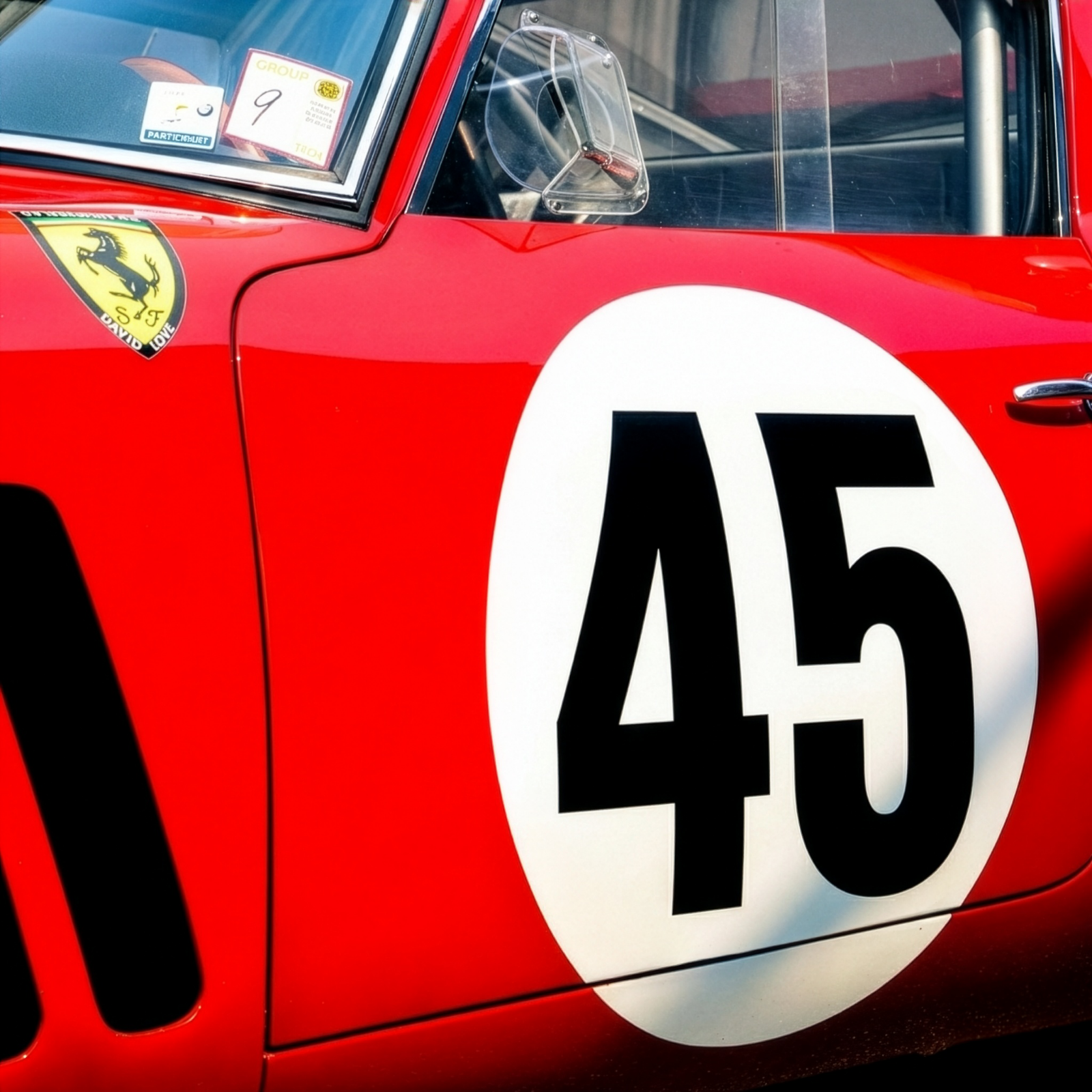 2x Track Car Roundel Round Race Racing Number Door Decal Sticker 3-58cm — product photo