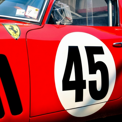 2x Track Car Roundel Round Race Racing Number Door Decal Sticker 3-58cm — product photo