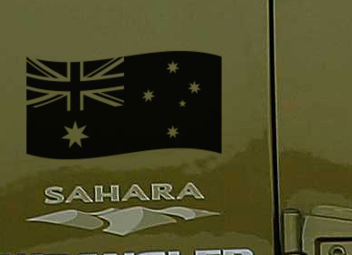 Australian Flag Decal Sticker 20cm Car Bike Helmet Window — size guide